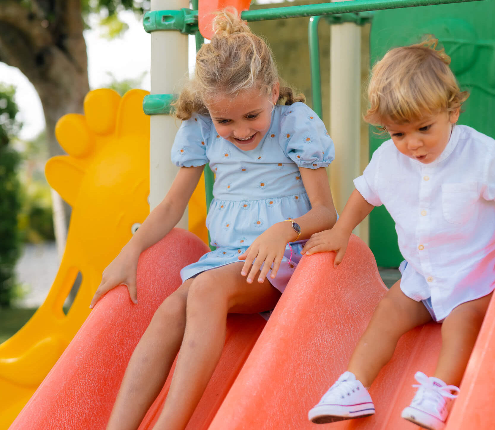 Kids Playing at Green Village Plaza Cap Cana