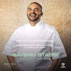 Chef Saverio Stassi at Eden Roc Cap Cana