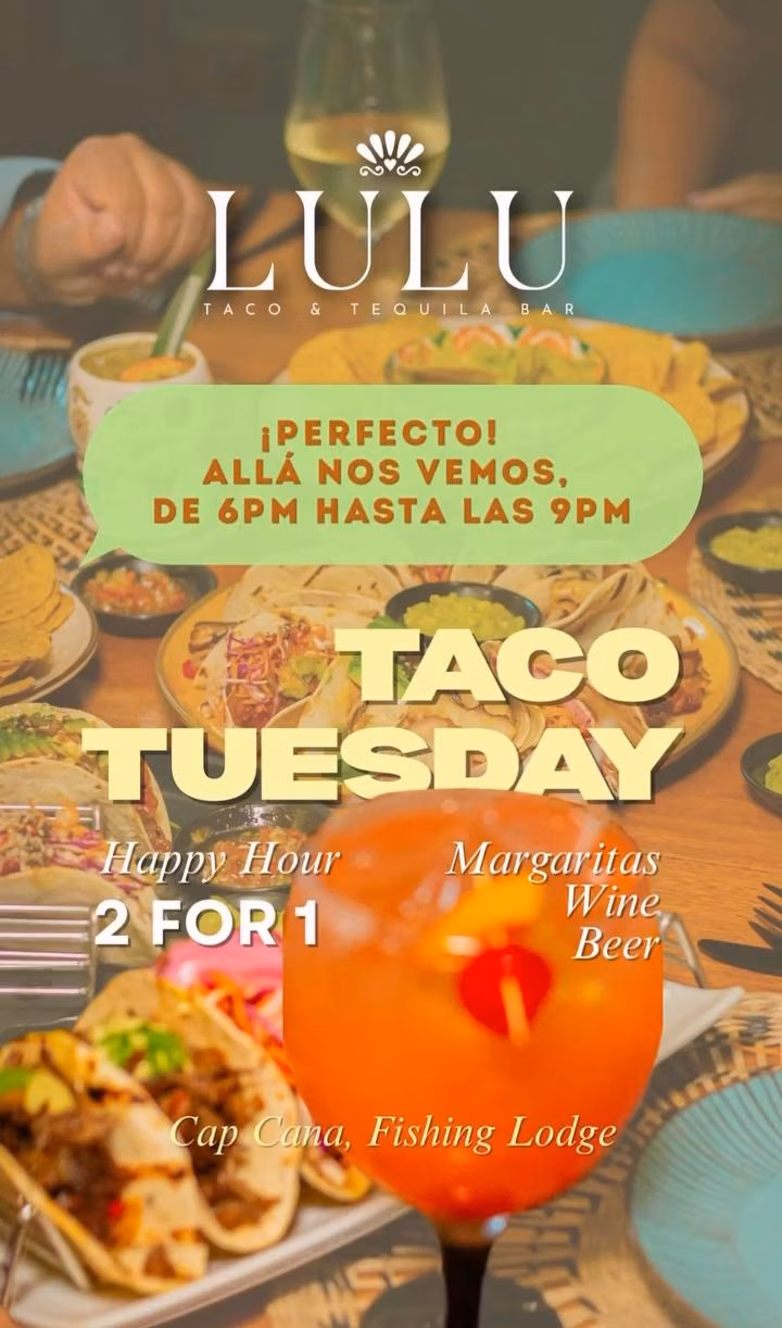 Taco Day at Lulu Cap Cana Fishing Lodge