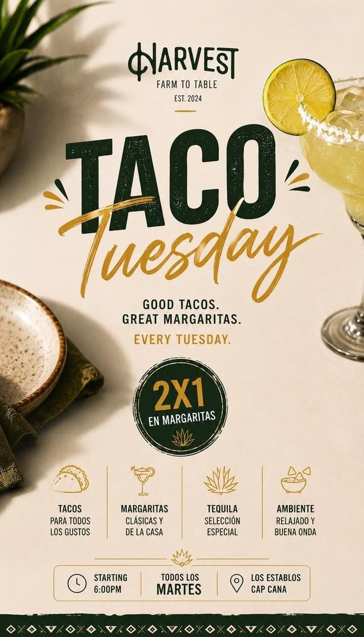 TacoTuesday at Los Establos Harvest Cap Cana