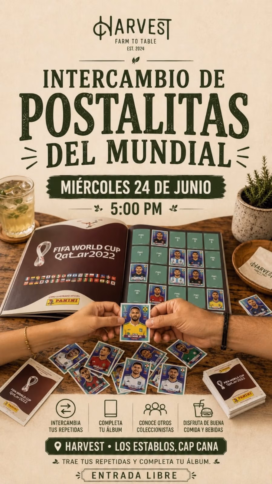 Intercambio de Postalitas del Mundial
