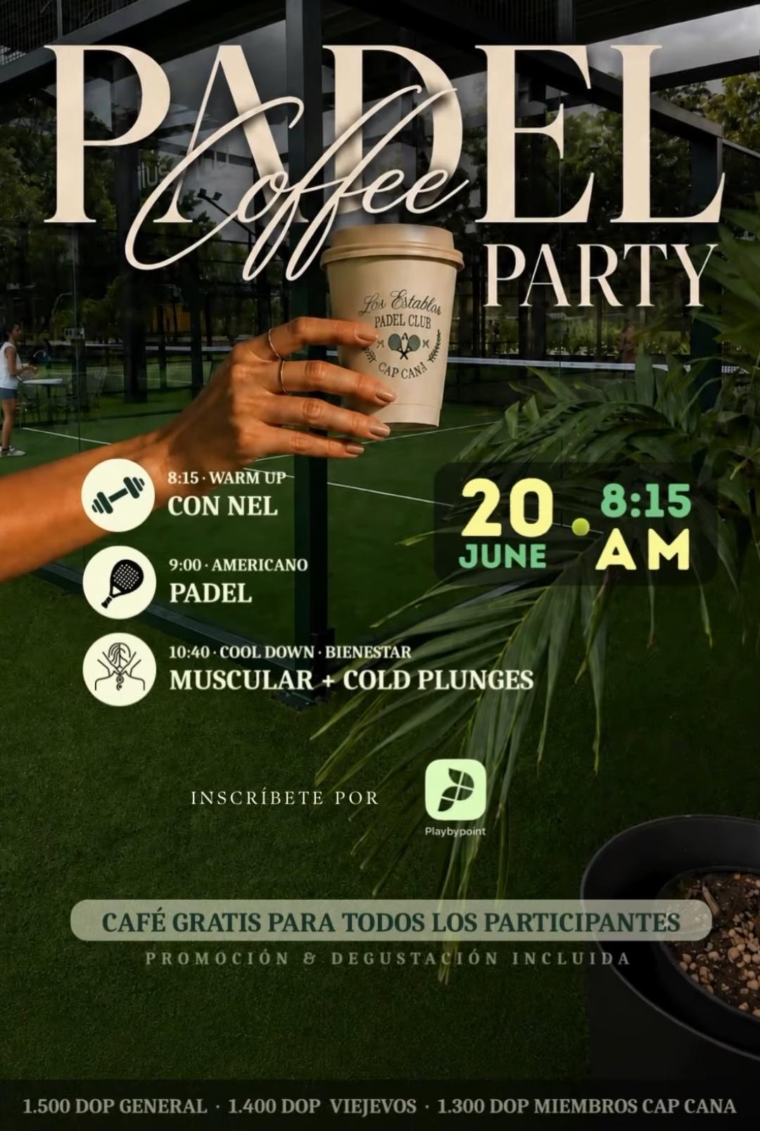 Padel Coffe Party at Los Establos Padel Club