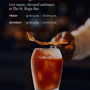 Evenings, Elevated at St Regis Bar